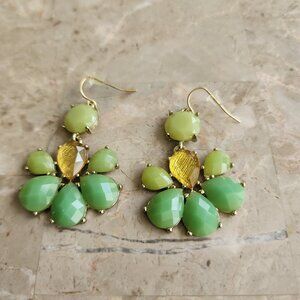 Stony Dangle Style Multi-Colored Stone Earrings